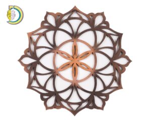 Mandala Wall Art Wood Decor Wood Wall Art Vector