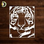 Metal Laser Cut Tiger Wall Art Metal Home Decor Free Vector