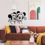 Mickey and Minnie Mouse Metal Wall Art Wall Decor