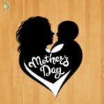 Mother's Day Laser Cutting CDR DXF Free Vector