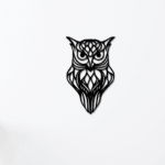 Owl Metal Wall Art 2mm Thick Metal Laser cut Metal Wall Decor