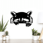 Raccoon Art Wall Decor Hunter Gifts Raccoon Wood Decor