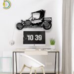 Roadster Car Laser Cut Wall Decor CDR Free Vector