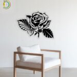 Rose Wall Decor Laser Cut Plasma CDR DXF SVG Free Vector