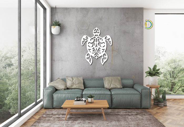 Sea Turtle Metal Wall Art Nursery Decor Kids Room Metal Wall Decor