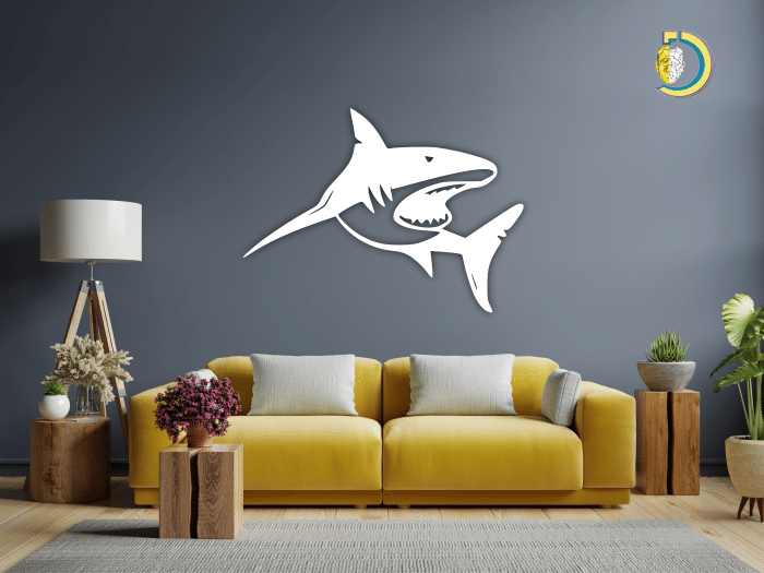 Shark Decor, Metal Wall Art, Metal Wall Decor Gift