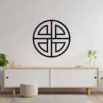 Shield Knot Metal Wall Art, Vikings Decor