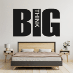 Think Big Motivation Wall Decor CDR DXF Free Vector