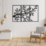 Tree Wall Decor Laser Cut Plasma CDR Free Vector