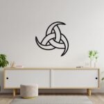 Triple Horn of Odin Metal Wall Art, Vikings Decor