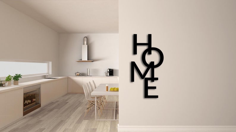 Vertical Home Wall Hanging Wall Art Metal Vertical