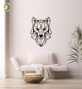 Wolf Wall Decor Geometric Wolf Wall Art Free Vector