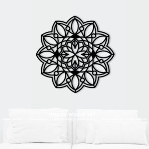 Wooden Mandala Wall Art Wood Décor Living Room Wall Art