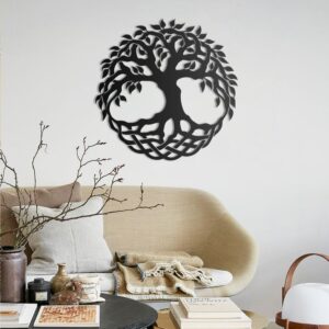 Yggdrasil Metal Wall Art, Celtic Wall Art, Pagan Art