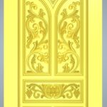 3D Door Design 032 Wood Carving Free RLF File For CNC Router