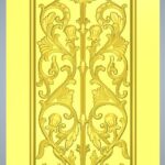 3D Door Design 035 Wood Carving Free RLF File For CNC Router