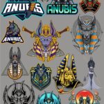 Anubis Set CDR Free Vector Clipart