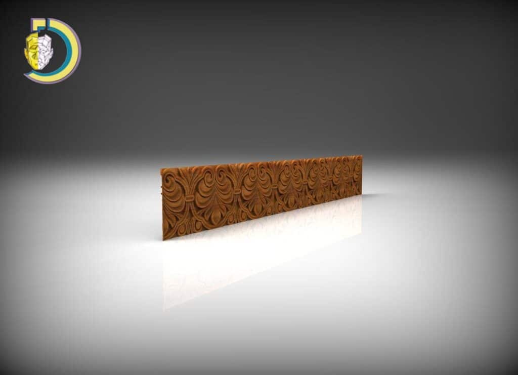 Baguette Wood Carving 42 Free STL 3D Model