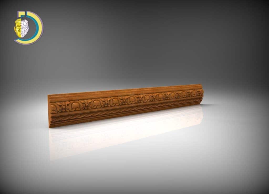 Baguette Wood Carving 44 Free STL 3D Model