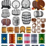 Barrel Set CDR Free Vector Clipart