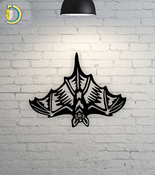 Bat Wall Decor Free CDR DXF Vector