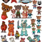 Bears Set 2 CDR Free Vector Clipart