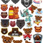 Bears Set CDR Free Vector Clipart