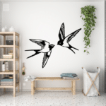 Birds Wall Decor CDR DXF Free Vector