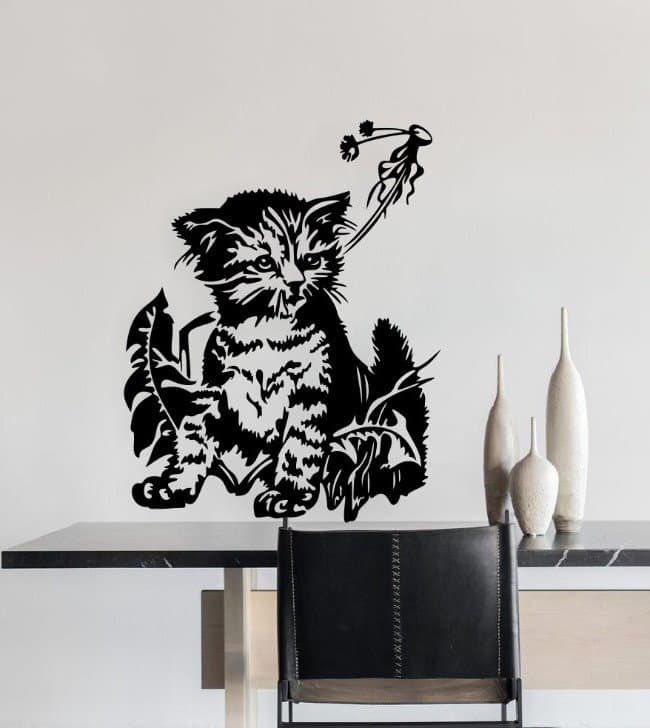 Cat Wall Decor Wall Art CDR Free Vector