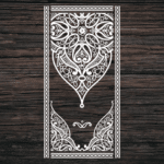 Decorative Door Design 33 CDR DXF Laser Cut Free Vector