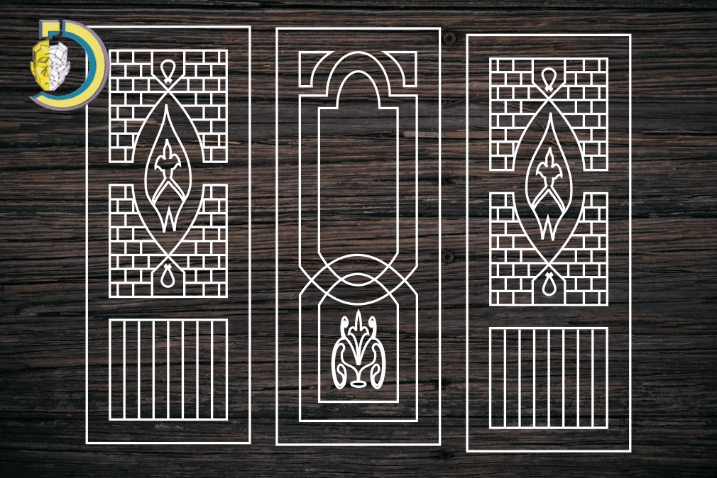 Decorative Door Design 40 CDR DXF Laser Cut Free Vector