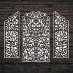 Decorative Door Design 41 CDR DXF Laser Cut Free Vector