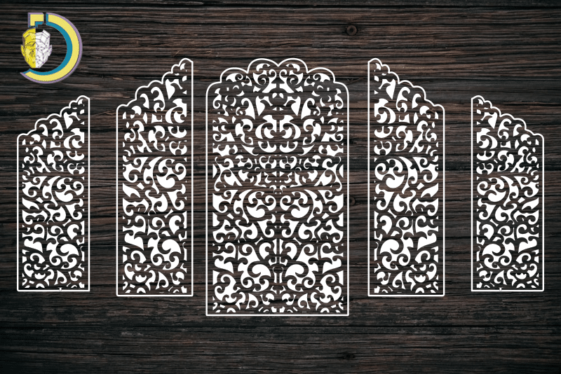 Decorative Door Design 41 CDR DXF Laser Cut Free Vector