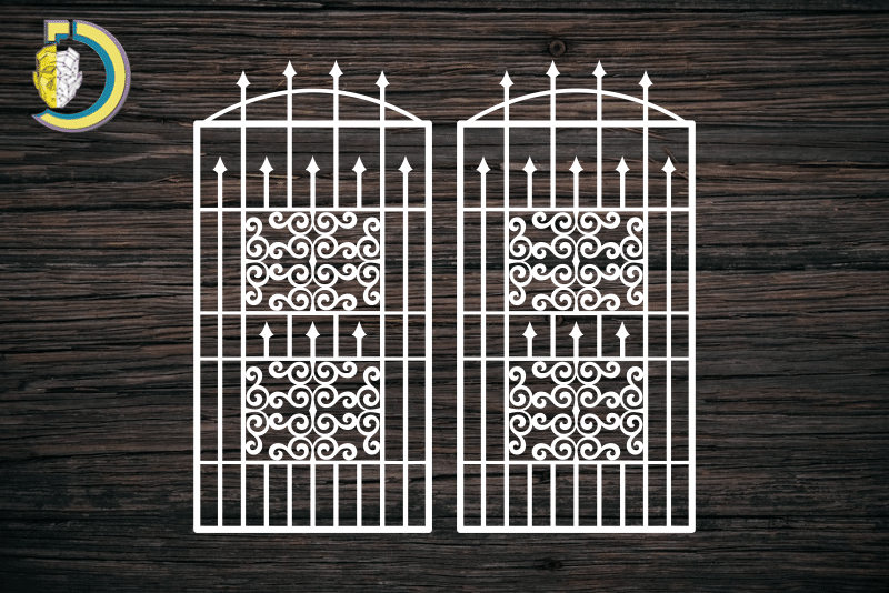 Decorative Door Design 44 CDR DXF Laser Cut Free Vector