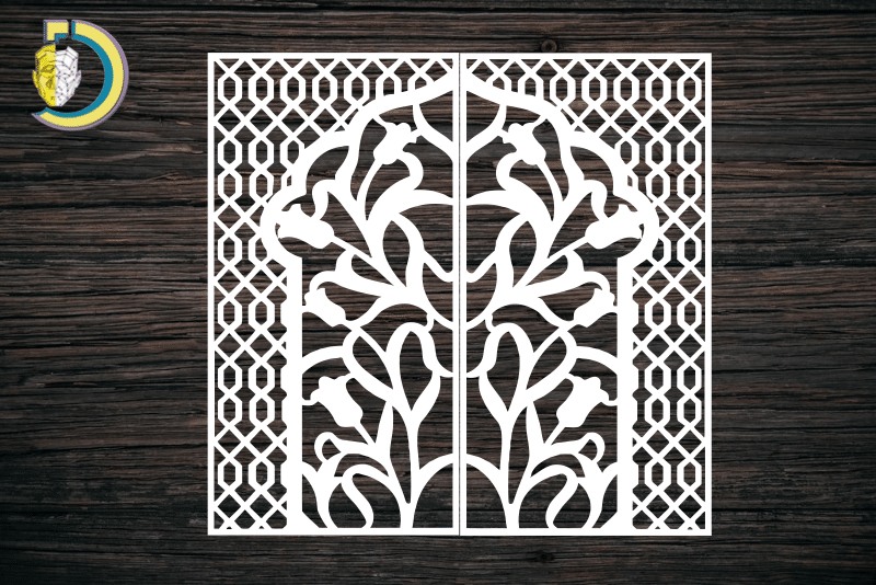 Decorative Door Design CDR DXF Laser Cut Free Vector