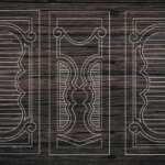 Decorative Door Design 03 CDR DXF Laser Cut Free Vector