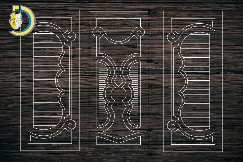 Decorative Door Design 03 CDR DXF Laser Cut Free Vector