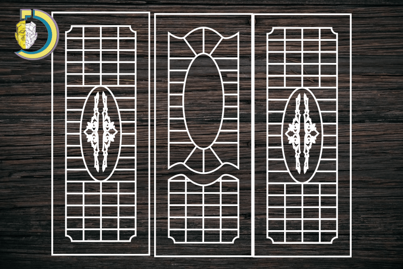 Decorative Door Design 24 CDR DXF Laser Cut Free Vector