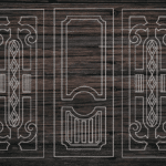 Decorative Door Design 25 CDR DXF Laser Cut Free Vector