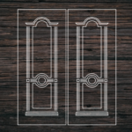 Decorative Door Design 31 CDR DXF Laser Cut Free Vector