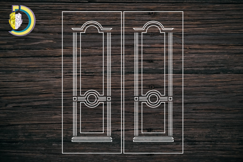 Decorative Door Design 31 CDR DXF Laser Cut Free Vector