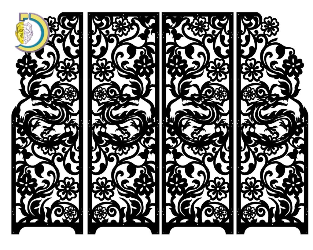 Decorative Screen Lattice Panel DXF Vector