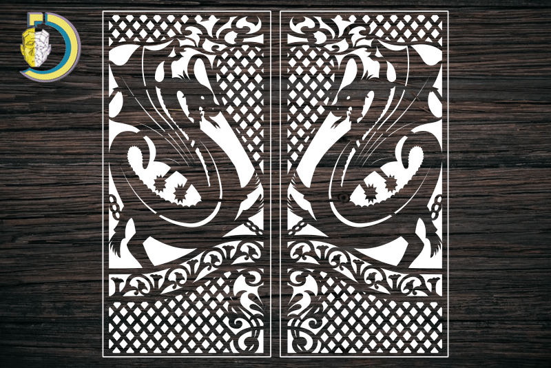 Decorative Screen Panel 127 CDR DXF Laser Cut Free Vector