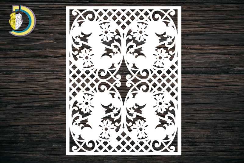 Decorative Screen Panel 85 CDR DXF Laser Cut Free Vector