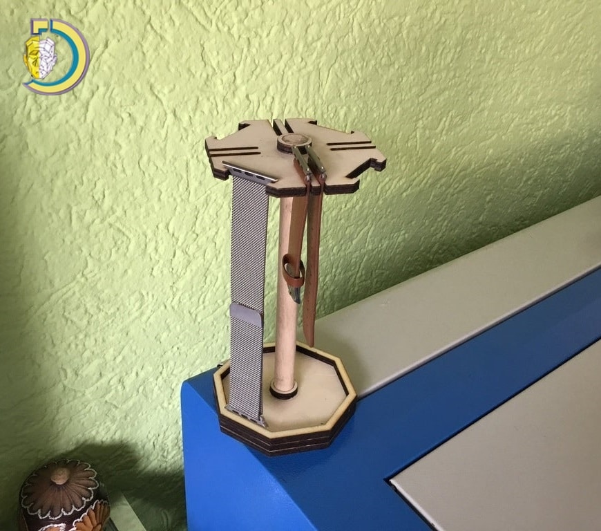 Laser Cut Apple Watch Band Stand Free Vector