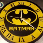 Laser Cut Batman Clock 12 Inch Free Vector