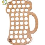 Laser Cut Beer Mug Bottle Cap Holder Free Vector