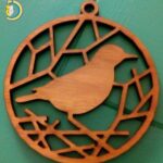 Laser Cut Bird Ornament Free Vector