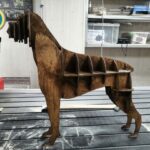 Laser Cut Boxer Dog 3D Puzzle CDR Free Vector