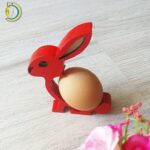 Laser Cut Bunny Easter Egg Holder DXF Free Vector